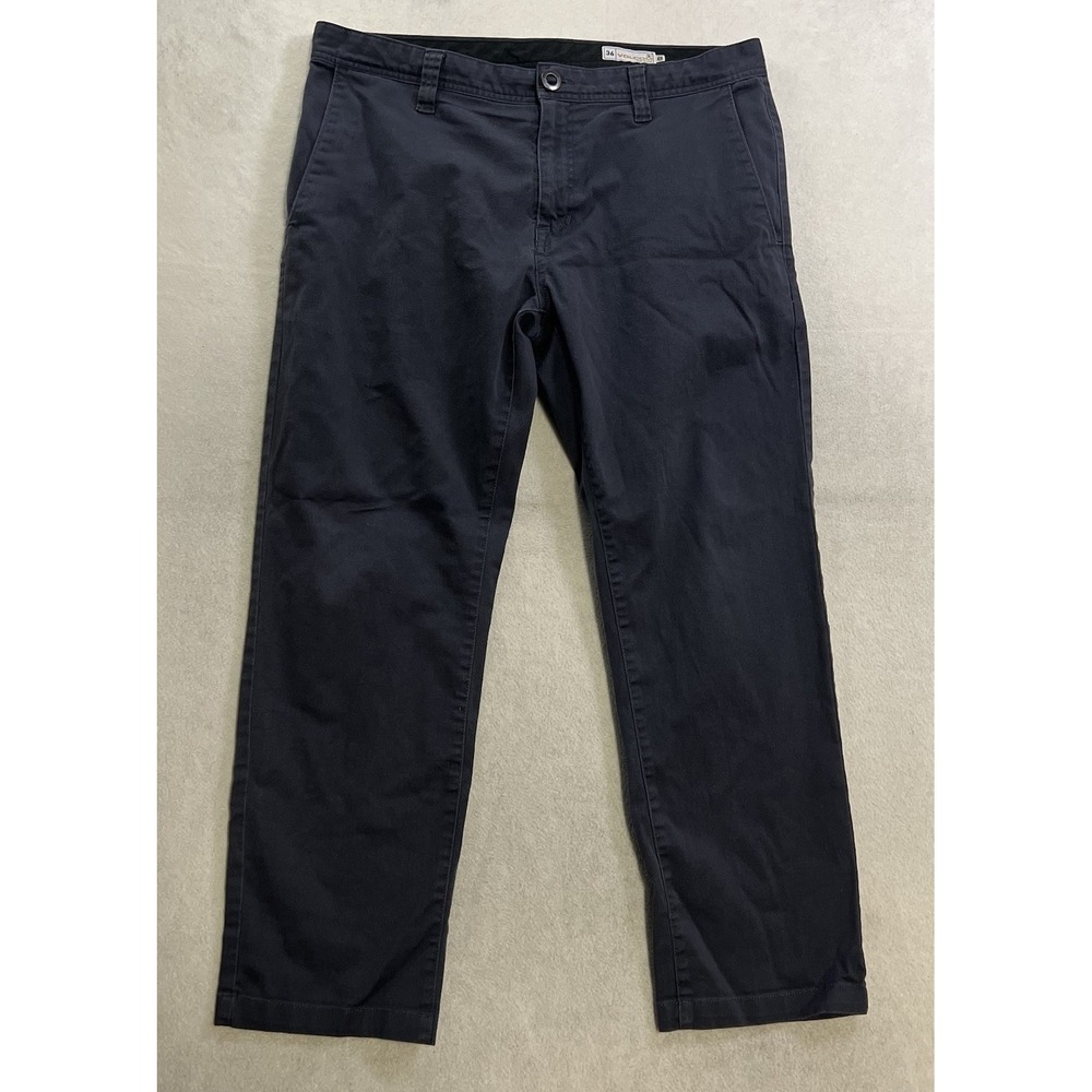 Volcom Chino Pants Men's Size 36x 30 (Fits 38x29) Blue Skater Workwear FADED